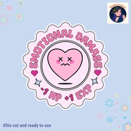 Emotional Damage Waterproof Die Cut Sticker For Laptops, Tumblers, Planners EC-1480