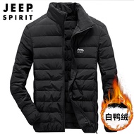 Jip SPIRIT jaket bawah nipis lelaki kolar menegak nipis kot luar saiz besar lelaki muda bergaya 8906