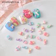 【whitebright】 50 Pcs Cute Cartoon Tableware Nail Charms 3d Resin Shovel Fork Spoon Nail Art Accessor