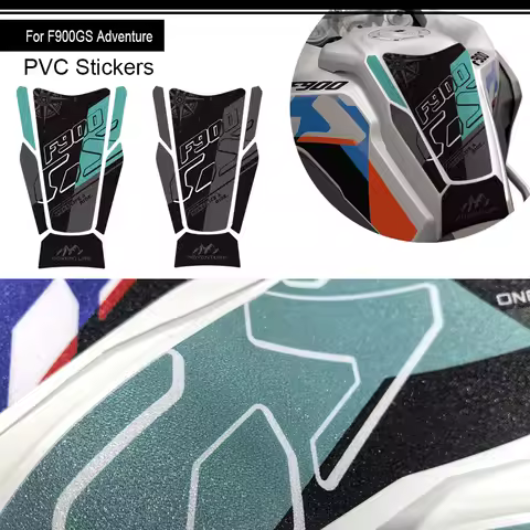 For F900GS F 900 Adventure 2024-2026 Tank Pad Cap Grips Gas Fuel Knee Stickers Decals Protector Moto