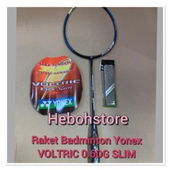 Yonex VOLTRIC 0.6DG SLIM Badminton Racket +grip+ HIQUA ISO 66 ORI Strings