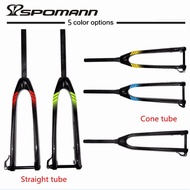 ♚New Spomann Full Carbon mtb fork 26er / 27.5er / 29er Mountain Bikes hard fork for bicycle fork G❂