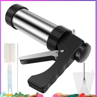 Churrera Churro Maker Machine Stainless Steel Churro Maker Kit with 3 Different Tips Piping Nozzle H