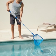 Wide Application Telescopic Pool Skimmer Net Lightweight Aluminum Pool Debris Net Sturdy Frame