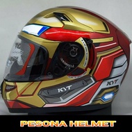 HELM KYT K2 RIDER # IRON MAN TERMURAH