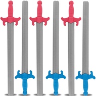 Liberty Imports 6 PCS Giant Foam Swords, Large 1:1 Scale Strong Toy Weapons, Kids Medieval Warrior K