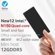 S12 Plus Intel Twin Lake N150 Mini PC Stick Windows 11 LPDDR5 12GB 512GB M.2 SSD WIFI BT 4K HD 1000M