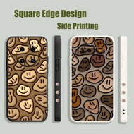 Casing For OPPO A16E A16K A94 Reno7z 5G A55 A74 A57 2022 4G A17 Brown Smiles Vintage CWF02 Phone Cas