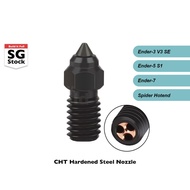 CHT Hardened Steel Nozzle for Ender-7 / Ender-3 V3 SE / Ender-5 S1 3D printer Printhead
