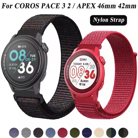 Replacement 22/20mm Watch Strap For COROS PACE 3 2/APEX 2 Pro/APEX Pro Band Loop Nylon Wristband for