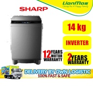 Sharp 14kg / 12kg Inverter  Direct Drive Washing Machine ESWX14AMG ESWX12AMG ESWX10AMG -- Mesin Basu