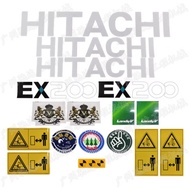 Excavator Hitachi sticker EX120-2 EX200-2 whole machine sticker car decals decoration EX100-3 EX120-