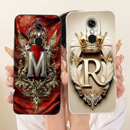 For Itel A33 A33Plus Royal Crown Initial Letter Phone Casing Itel A33 Plus ItelA33 Lens Protective S