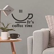 20X30cm Leisure Time Coffee Cup Wall Sticker for Living Room Bedroom Background Decoration