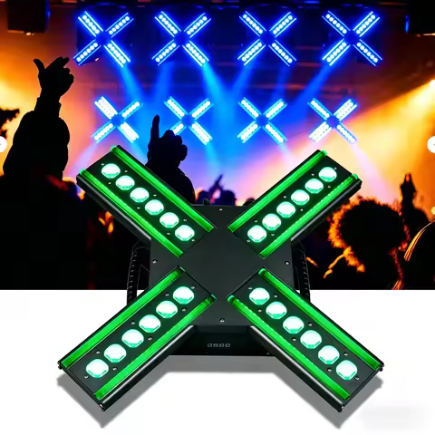 STORM24 RGB Stage Light DMX512 Sound Active Auto Master-Slave 120W LED Effect Light for DJ Disco Par