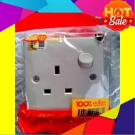(1 Gang) Switched Socket Outlet, 13A 250V, Socket Plug, Extension Plug, Extension Socket Plug Dindin