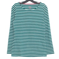Second Hand BODEN UK22 US16 Long Sleeve t-Shirt Plus Size Women's Shirt Striped t shirts