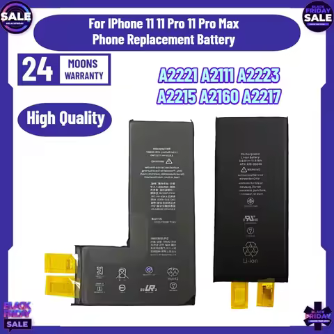 New Mobile Phone Batteries for IPhone 11 11 Pro 11 Pro Max Phone Replacement Battery A2221/A2111/A22