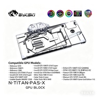 Bykski N-TITAN-PAS-X GPU Water Block For GTX 1080, GTX 1080 Ti, and TITAN X (Multi-Compatible).