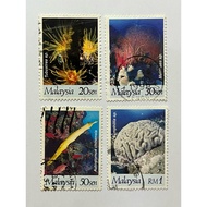 Malaysia International Year of The Reef 1997 - Complete 4v used stamp #89