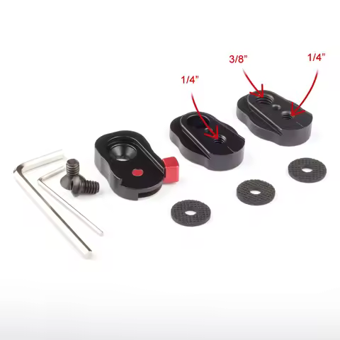 Mini Rapid Quick Release Plate QR fr Film Camera 8K 4K Articulating Magic Arm LCD Monitor Rig LED Li