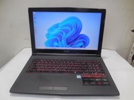 MSI GF62 8RD 電競 i7-8750HQ 16G/256G SSD+1TB 獨顯4G GTX1050Ti 背光