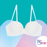 Bme เสื้อชั้นในดันทรงไร้โครงถอดสายได้ Level 3 ฟองหนา รุ่น ME1701 สีกรม ชมพู ครีม นู๊ด ดำ น้ำตาล(แนะน