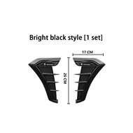 2Pcs Front Side Automobile Leaf Plate Flank Fender Motors Modified Wing Fender Air Guide Vent Grill 