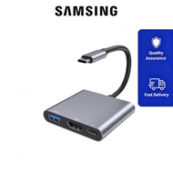 Samsing USB C to HDMI Adapter, Type-C Hub Converter to 4K HDMI Output, USB 3.0 Port & 100W PD Fastin
