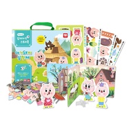 Ariati Magnetic Scene Story Game Book/Three Little Pigs eslite