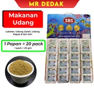 [1 Papan] Makanan Udang 703 Shrimp Feed Lobster Udang Galah Pallet Lobster Air Tawar Udang Harimau Pallet Lobster