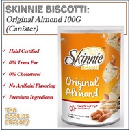 SKINNIE Biscotti: Original Almond 100G (Paper Canister)