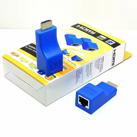 1080P HD 4K HDMI-compatible Extender RJ45 Ports Network 30M to RJ45 Over CAT5e / 6 UTP LAN Extender 
