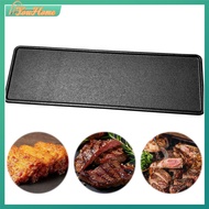 【Fast Delivery】15.1 X 4.7inches Cast Iron Griddle for Stovetop Flat Top Grill Induction Compatible f