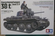 Tamiya 1/35 Panzerkampfwagen 38(t) Ausf.E/F 田宮二戰德軍38t輕型戰車E/F型+坦克兵1名模型