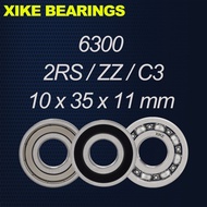 XIKE 6300-2RS  6300ZZ  6300  6300-2RSC3  6300ZZC3  6300C3 Size 10x35x11mm Deep Groove Ball Bearings