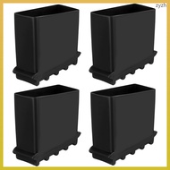 📱 4Pcs Square Rubber Feet for Step Ladder Legs - Stability Boosters 1.97X1.97X1In