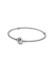 【100% Genuine】Pandora Moments Heart Infinity Clasp Snake Chain Bracelet SZ1006