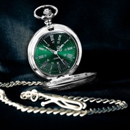 Gradient Retro Flip Pocket Watch Roman Character Fully Automatic Necklace Quartz Men Women Pocket Wa