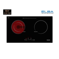 ELBA EICH-G3622ST(BK) Built-in Induction Ceramic Glass Hob 2200W + 2100W