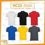 HC22 OREN SPORT Unisex Collar Honey Comb Polo Tee Shirt Short Sleeve