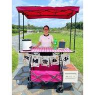 Stall Trolley Awning Liftable Table Camper Foldable Stall Outdoor Camper Night Market Stall Car