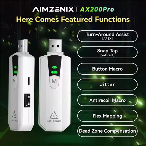 Aimzenix AX200Pro Keyboard Mouse Adapter, High Performance Converter | Compatible with Popular FPS G