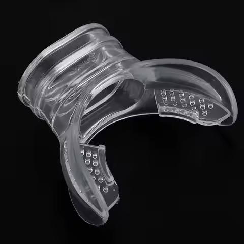 Mouth Piece Diving Dive Snorkel Silicone Bite Mouthpiece Mouth Piece Diving Swimming Cylinder PVC Bi