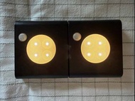95% 新 IKEA OLEBY LED 感應燈 黑色 X 2 （唔包電池）