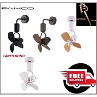 FANCO DONO 16" Corner Fan - DC Motor Ceiling &amp; Wall Mounting Fan - Remote control Last Speed Memory