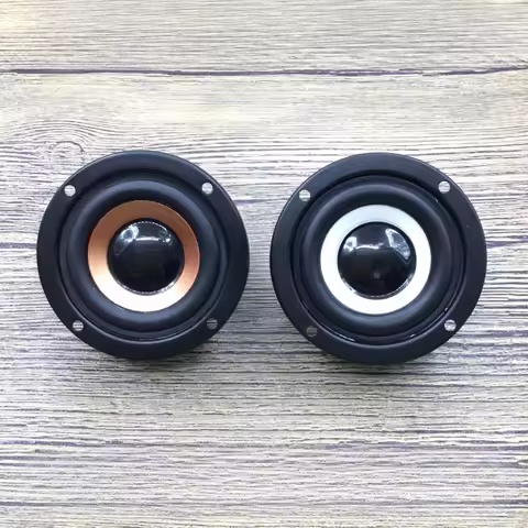 SOTAMIA 2Pcs 2.5 Inch Full Range Audio Speaker 4 Ohm 5W Round Multimedia Hifi Loudspeaker Desktop Au