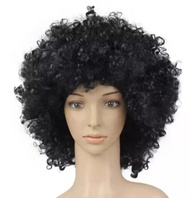 Wig / Wig Kribo / Wig Keriting / Rambut Palsu / Wig Party / Wig Hitam wig rambut asli/wig rambut pri