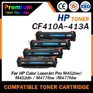 HOME Toner เทียบเท่าใช้กับรุ่น CF410A/CF411A/CF412A/CF413A/046 BKCMY HP410A ชุด 4 สี For HP Color La
