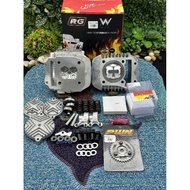 Set Of 125iled Piston 59/4 Valve Rg Lhk 13 Mm Bolt Long Cylinder Sleeve Can Be Used With All 125iled